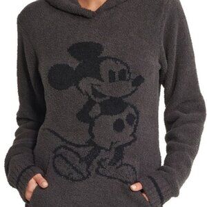 NWT Disney Collection by Barefoot Dreams Mickey Mouse Hoodie Carbon/Black (2)